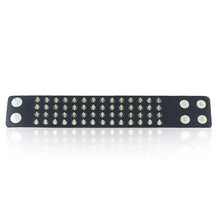 Cargar imagen en el visor de la galería, Faux leather bracelet with spikes, featuring adjustable snap closure. Edgy and punk-inspired accessory for bold style.