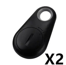 Cargar imagen en el visor de la galería, Black eThings Smart Mini GPS Tracker with secure loop, shown in a set of two.