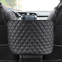 Cargar imagen en el visor de la galería, Luxury vegan leather car handbag holder seat back organizer for extra storage between front car seats.