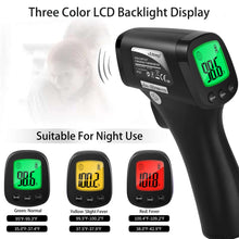 Load image into Gallery viewer, eZthings heavy duty non-contact medical thermometer with LCD display for hospitals and physician offices, suitable for night use.