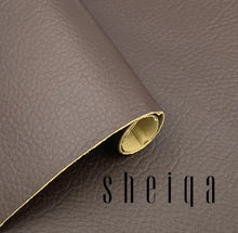 Charger l'image dans la galerie, Premium brown leather patch material for furniture repair and restoration