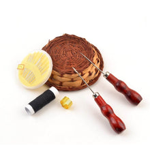 Charger l'image dans la galerie, eZthings Tailors Awl Repair Tool Kit with awl, needle, thread, and accessories for arts and crafts sewing projects