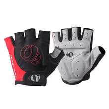 Cargar imagen en el visor de la galería, Premium padded cycling gloves for grip and protection, featuring durable materials and a stylish black and red design.