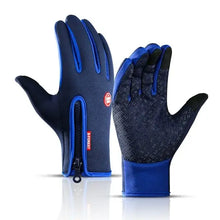 Load image into Gallery viewer, Winter cycling gloves for outdoor sports, showcasing functionality, comfort, and style with anti-slip grip and zip closure.