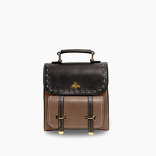 Load image into Gallery viewer, Bumblebee vegan leather backpack with sleek design and multiple compartments, ideal for professionals seeking style and functionality.