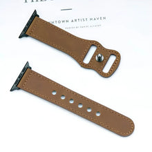 Cargar imagen en el visor de la galería, Elegant brown leather band for watches, showcasing timeless sophistication and modern design, ideal for any stylish outfit.