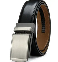 Charger l'image dans la galerie, No Holes Cowhide Leather Belt with Adjustable Design and Smooth Finish