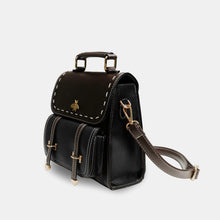 Load image into Gallery viewer, Bumblebee vegan leather backpack with sleek design, featuring multiple compartments, ideal for professionals seeking style and functionality.