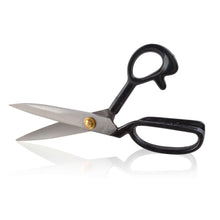 Cargar imagen en el visor de la galería, Heavy duty eZthings scissors with black handle for fabric, paper, and carpet cutting, ideal for arts and crafts, hobby, and commercial use.