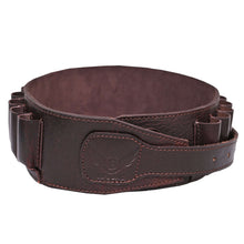 Cargar imagen en el visor de la galería, Cowhide Leather Shotshell Bandolier Belt Shotgun Shell Belt Ammunition Carrier made of high-quality leather for hunters and shooters