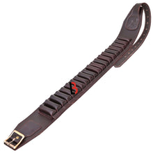 Cargar imagen en el visor de la galería, Cowhide Leather Shotshell Bandolier Belt Shotgun Shell Belt Ammunition Carrier displaying shells