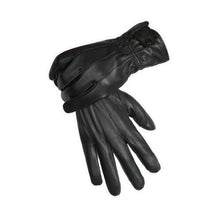 Cargar imagen en el visor de la galería, Reed Men's Genuine Leather Warm Lined Touchscreen Driving Gloves with Thinsulate for Cold Weather, Black