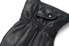 Cargar imagen en el visor de la galería, Reed Men's Genuine Leather Warm Lined Driving Gloves, touchscreen compatible, featuring soft sheepskin leather with Thinsulate insulation.