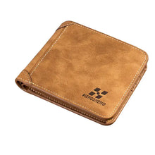 Cargar imagen en el visor de la galería, EliteFold Leather Wallet in premium brown leather, showcasing style and functionality for organizing cards and cash efficiently.