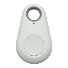 Load image into Gallery viewer, eThings Smart Bluetooth GPS Tracker in white, featuring a compact design for seamless pet tracking, compatible with iOS and Android devices.