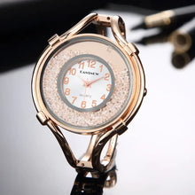 Load image into Gallery viewer, Rose gold fashion ladies watch bracelet with crystal accents and elegant design, combining style and functionality for a chic look.