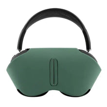 Load image into Gallery viewer, Green leather case for AirPods Max, offering style and protection from shocks, drops, and scratches. Premium PU leather design.