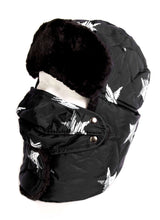 Charger l'image dans la galerie, Alex Unisex Ushanka Trapper Hat with Faux Fur and Removable Mask in Black