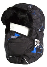 Charger l'image dans la galerie, Alex Unisex Ushanka Faux Fur Trapper Hat with Removable Mask, Windproof and Warm, One Size, Black
