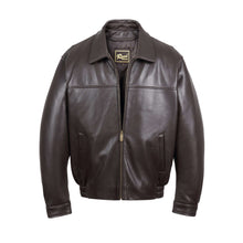 Cargar imagen en el visor de la galería, REED Men's New Zealand lambskin leather jacket, black blouson, stylish and comfortable for any occasion, imported quality.
