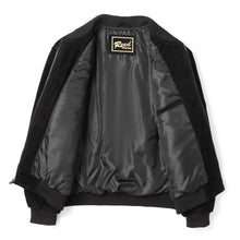 Load image into Gallery viewer, REED Men's Baseball Suede Leather Jacket with satin lining, imported genuine suede, perfect for fall and spring fashion