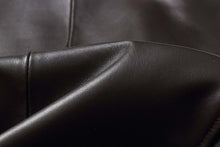 Cargar imagen en el visor de la galería, Close-up of black lambskin leather from REED Men's Jacket