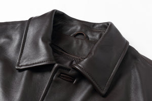 REED EST. 1950 Men's Jacket Genuine Lambskin Leather Four Button Car Coat - Imported