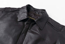 Load image into Gallery viewer, REED Men's Premium Leather Aviator Bomber Jacket - Imported, durable leather, classic style with knit cuffs. Stay stylish and comfortable.
