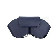 Load image into Gallery viewer, Navy blue leather case for AirPods Max headphones, offering premium protection and style with high-quality PU leather.