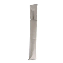 Cargar imagen en el visor de la galería, PU leather pad seat gap filler in beige, leakproof, fits between car seat and console for clutter-free ride.