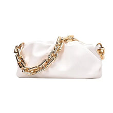 Load image into Gallery viewer, Soft leather women's cloud bag with elegant chain strap, perfect accessory for versatile style and luxury.
