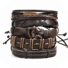 Charger l'image dans la galerie, Multilayer leather bracelet, showcasing rugged elegance and high-quality craftsmanship, perfect for enhancing any accessory collection.
