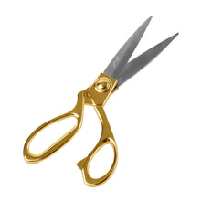 Cargar imagen en el visor de la galería, eZthings heavy duty scissors for arts and crafts with ultra-sharp blades and gold handles, ideal for fabric and upholstery cutting.