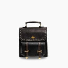 Load image into Gallery viewer, Bumblebee vegan leather backpack with sleek design and multiple compartments for professionals.