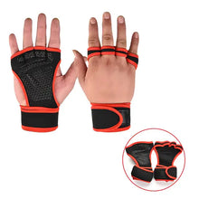 Load image into Gallery viewer, Weightlifting training gloves with enhanced grip technology for improved control and stability during workouts.