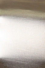 Load image into Gallery viewer, Metallic fabric texture close-up from liquid mock neck turtleneck top made in USA.