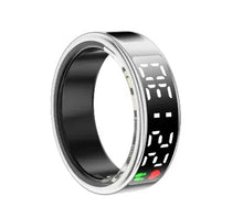 Cargar imagen en el visor de la galería, Smart Ring with Display Screen for notifications and health tracking, features heart rate and sleep monitoring, sleek and lightweight design.