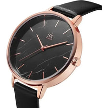 Load image into Gallery viewer, Elegantly designed women's fashion watch with a sleek black face and gold accents, perfect for enhancing any outfit.