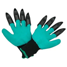 Load image into Gallery viewer, Green garden gloves with claw tips for easy digging and planting, ideal for gardening enthusiasts seeking durable and innovative tools.