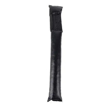 Cargar imagen en el visor de la galería, PU leather seat gap filler in black, leakproof design for preventing car clutter, vegan leather material, imported quality product.