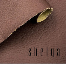 Charger l'image dans la galerie, Close-up of brown leather material showcasing texture, ideal for repairing and reviving leather items.