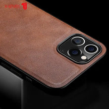 Load image into Gallery viewer, Luxury leather iPhone case, elegant and durable hybrid design for ultimate protection against drops and scratches.
