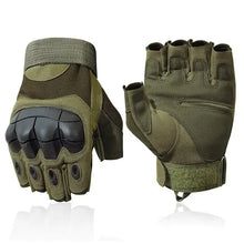 Load image into Gallery viewer, Tactical military gloves with durable knuckle protection and flexible design, ideal for rugged outdoor activities and adventures.