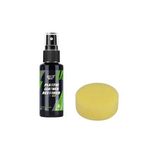 Cargar imagen en el visor de la galería, Bottle of car leather conditioner with yellow applicator pad for leather care.