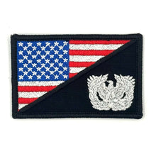 Charger l'image dans la galerie, Warrant Officer - USA Flag - 2.25x3.5 Patch with hook fastener backing for hats, bags, and jackets. Made in USA by Tactical Gear Junkie