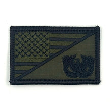 Charger l'image dans la galerie, Warrant Officer - USA Flag - 2.25x3.5 Patch with hook fastener, camouflage pattern, ideal for hats, bags, jackets. Made in USA.
