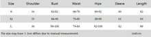 Load image into Gallery viewer, Size chart for faux leather ruched mini dress detailing measurements for bust, waist, hips, and sleeve length in cm for S, M, L.