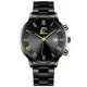 Charger l'image dans la galerie, Minimalist men's watch with black face and sleek design