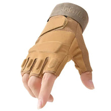 Charger l'image dans la galerie, Newly designed tactical fingerless glove with anti-slip technology for superior grip and protection, ideal for workouts and outdoor adventures.