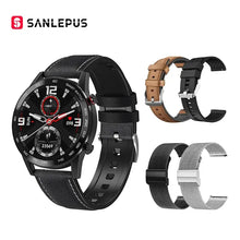 Load image into Gallery viewer, Alt Tag: Business Smart Watch with multiple strap options showcasing innovative design and compatibility with iOS and Android systems.